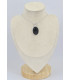 Pendentif oval en Onyx noir facetté Bijoux en Onyx noir SK10