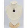 Pendentif oval en Onyx noir facetté Bijoux en Onyx noir SK10