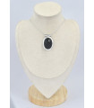 Pendentif élégant en Onyx noir facetté Bijoux en Onyx noir SK10.2