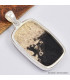 Gros pendentif rectangulaire en bois pétrifié Pendentifs pierres naturelles SK11.2