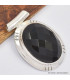 Pendentif élégant en Onyx noir facetté Bijoux en Onyx noir SK10.2