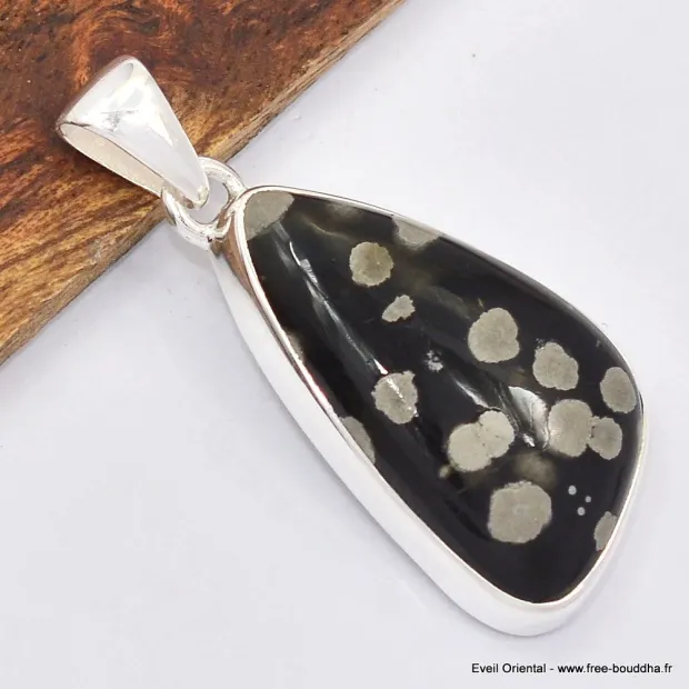 Pendentif Obisidienne Galaxie forme libre - Bijoux en Obsidienne Galaxie