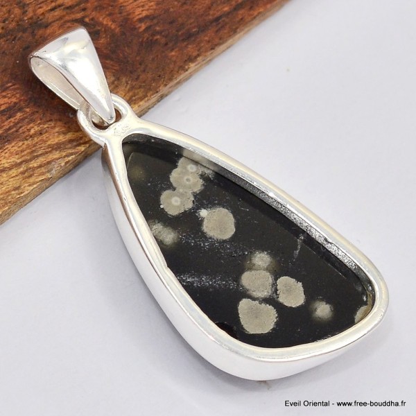 Pendentif Obisidienne Galaxie forme libre Bijoux en Obsidienne Galaxie SK12