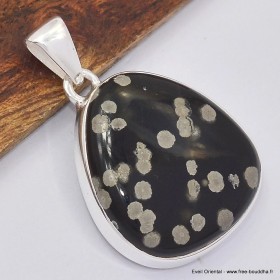 Pendentif argent Obsidienne Galaxie Bijoux en Obsidienne Galaxie SK12.1