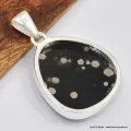 Pendentif argent Obsidienne Galaxie - Bijoux en Obsidienne Galaxie