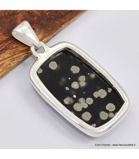 Pendentif Obsidienne Galaxy rectangulaire Bijoux en Obsidienne Galaxie SK12.2