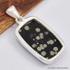 Pendentif Obsidienne Galaxy rectangulaire Bijoux en Obsidienne Galaxie SK12.2