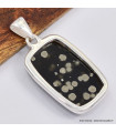 Pendentif Obsidienne Galaxy rectangulaire Bijoux en Obsidienne Galaxie SK12.2
