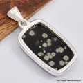 Pendentif Obsidienne Galaxy rectangulaire - Bijoux en Obsidienne Galaxie
