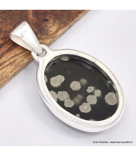 Pendentif Obsidienne Galaxy oval Bijoux en Obsidienne Galaxie SK12.3