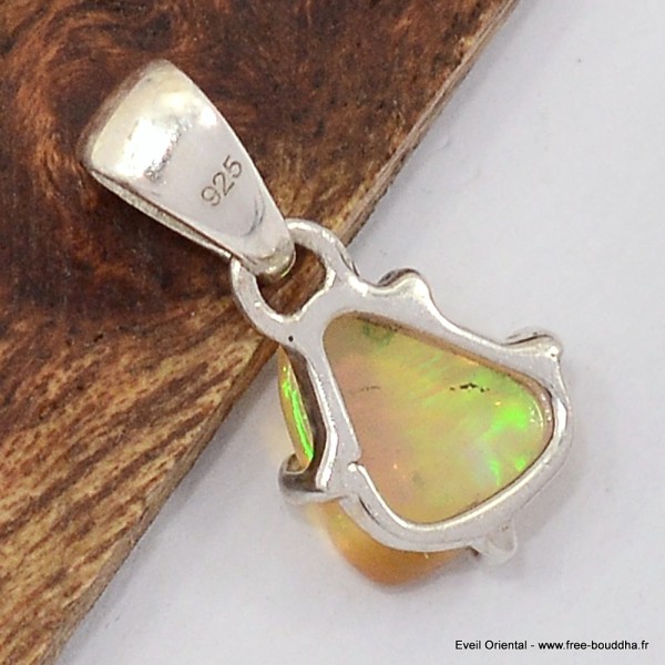Pendentif Opale Ethiopienne brute orange Bijoux en Opale Ethiopienne SK13.3