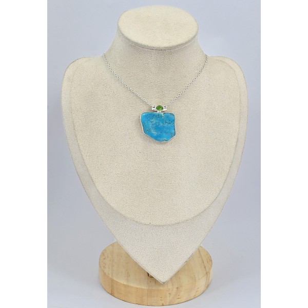 Pendentif Turquoise Kingman Variscite Bijoux en Turquoise Kingman SK14.1