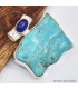 Pendentif Turquoise Kingman et lapis lazuli Bijoux en Turquoise Kingman SK14.2