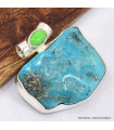 Pendentif argent Turquoise Kingman brute Bijoux en Turquoise Kingman SK14.3