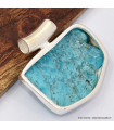 Pendentif argent Turquoise Kingman brute Bijoux en Turquoise Kingman SK14.3