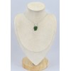 Pendentif Chrome diopside brut serti clos Bijoux en Chrome Diopside SK15.2