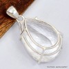 Gros pendentif goutte Cristal de Roche Bijoux en Cristal de roche SK16.1