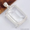 Gros pendentif facetté Cristal de Roche 22 gr Bijoux en Cristal de roche SK16.2