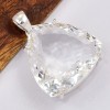 Gros pendentif trilliant Cristal de Roche Bijoux en Cristal de roche SK16.3