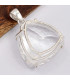 Gros pendentif trilliant Cristal de Roche Bijoux en Cristal de roche SK16.3