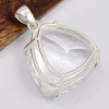 Gros pendentif trilliant Cristal de Roche Bijoux en Cristal de roche SK16.3