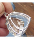 Gros pendentif trilliant Cristal de Roche Bijoux en Cristal de roche SK16.3