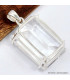 Grand pendentif Cristal de roche facetté Bijoux en Cristal de roche SK16.5