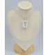 Grand pendentif Cristal de roche facetté Bijoux en Cristal de roche SK16.5