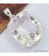 Gros pendentif Cristal de roche facetté diamant Bijoux en Cristal de roche SK16.4