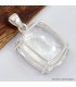 Gros pendentif Cristal de roche facetté diamant Bijoux en Cristal de roche SK16.4
