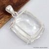 Gros pendentif Cristal de roche facetté diamant Bijoux en Cristal de roche SK16.4