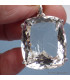 Gros pendentif Cristal de roche facetté diamant Bijoux en Cristal de roche SK16.4