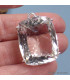 Gros pendentif Cristal de roche facetté diamant Bijoux en Cristal de roche SK16.4