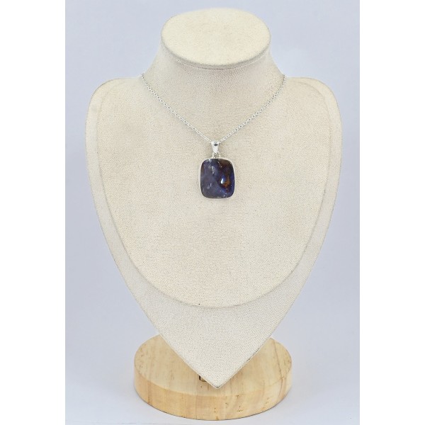 Pendentif Opale boulder marron mauve Bijoux en Opale Boulder SK18