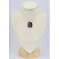 Pendentif Opale boulder marron mauve - Bijoux en Opale Boulder