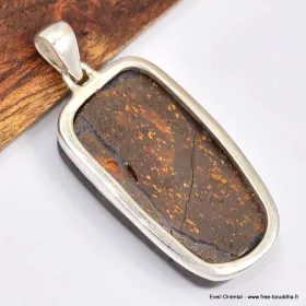 Gros Pendentif Opale boulder forme libre - Bijoux en Opale Boulder