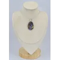 Pendentif Authentique Opale Boulder mauve - Bijoux en Opale Boulder