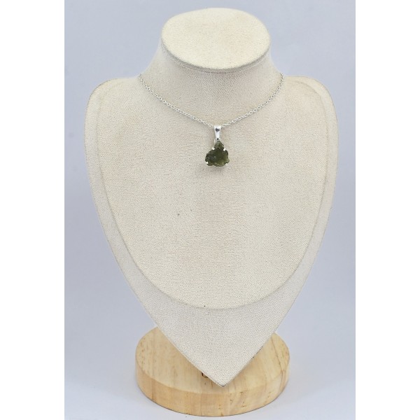 Pendentif vraie Moldavite grade AAA Bijoux en Moldavite SK17.3