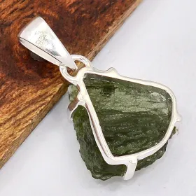 Pendentif Véritable Moldavite grade AAA - Bijoux en Moldavite