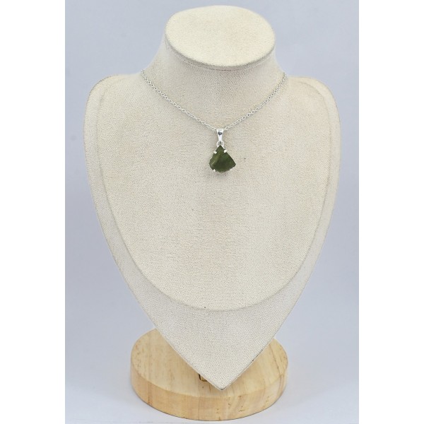 Pendentif Véritable Moldavite grade AAA Bijoux en Moldavite SK17.4
