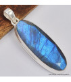 Somptueux pendentif en Labradorite bleue facettée Bijoux en Labradorite Bleue SK19