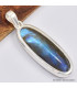 Somptueux pendentif en Labradorite bleue facettée Bijoux en Labradorite Bleue SK19