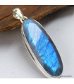 Somptueux pendentif en Labradorite bleue facettée Bijoux en Labradorite Bleue SK19
