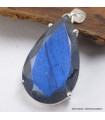 Pendentif Labradorite bleue facettée Bijoux en Labradorite Bleue SK19.1