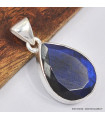 Petit pendentif goutte Labradorite bleue Bijoux en Labradorite Bleue SK19.2