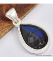 Petit pendentif goutte Labradorite bleue Bijoux en Labradorite Bleue SK19.2