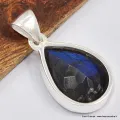 Petit pendentif goutte Labradorite bleue - Bijoux en Labradorite Bleue