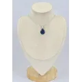 Petit pendentif goutte Labradorite bleue - Bijoux en Labradorite Bleue