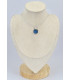 Petit pendentif carré Labradorite bleue Bijoux en Labradorite Bleue SK19.3