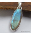 Superbe Labradorite bleu orange Bijoux en Labradorite Bleue SK19.4